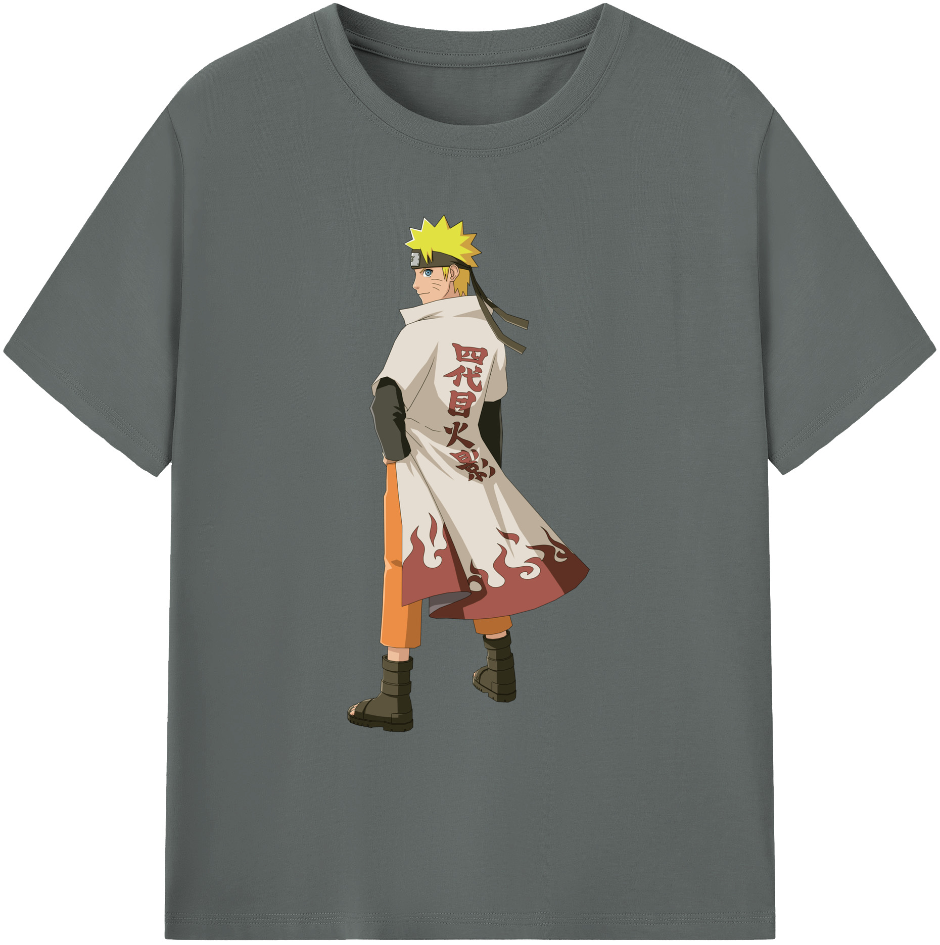 （画像用） NARUTO -ナルト- うずまき ナルト Uzumaki Naruto 綿100％ メンズ半袖Tシャツ｜肌触りやわらか＆通気性